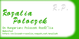 rozalia poloczek business card